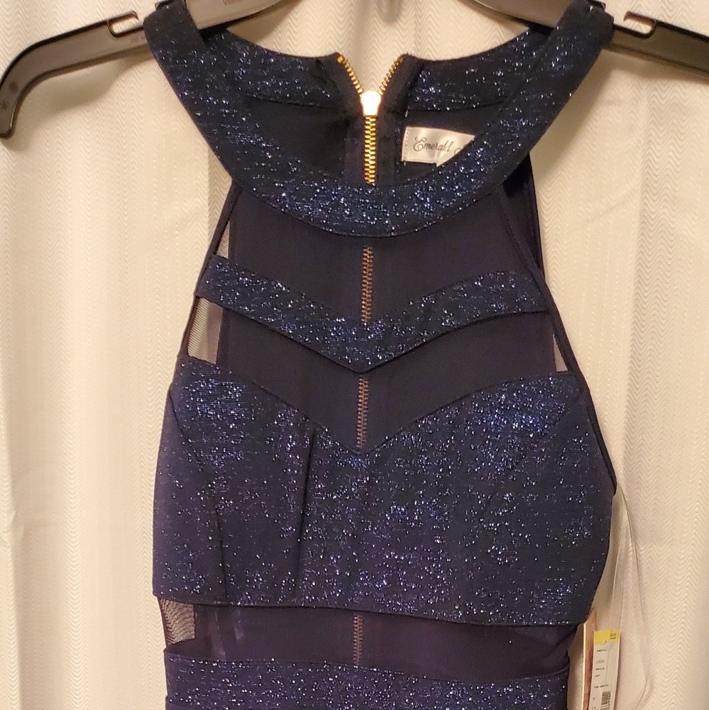 Navy Blue Sparkling Dress